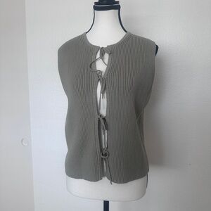 Sincerely Jules Ribbed Knit Tank - Sage Green